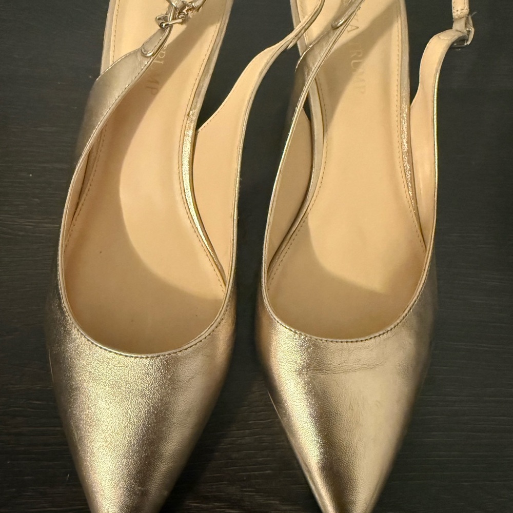 Ivanka Trump Metallic Gold Heels
